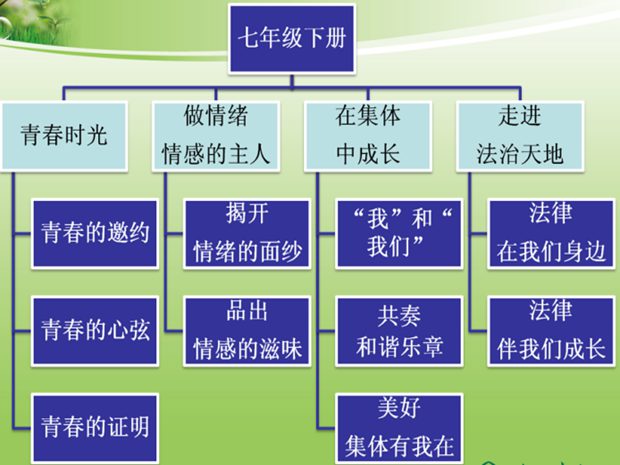 道德與法治七年級(jí)下冊知識(shí)體系