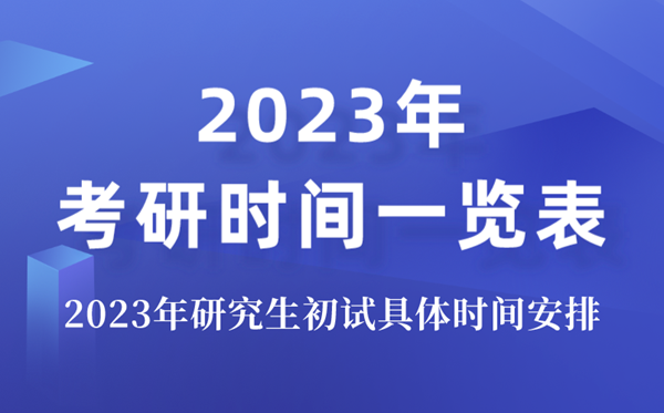 2024年考研考試時間,研究生考試時間一覽表