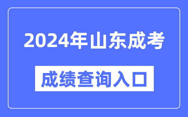 2024年山東成考成績(jī)查詢?nèi)肟诰W(wǎng)址（https://www.sdzk.cn/）