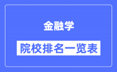 金融學(xué)專業(yè)考研院校排名一覽表