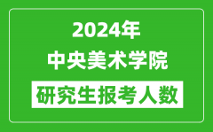 2024年中央美術(shù)學(xué)院研究生報考人數(shù)