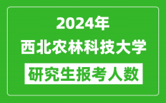 2024年西北農(nóng)林科技大學(xué)研究生報考人數(shù)