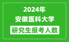 2024年安徽醫(yī)科大學(xué)研究生報考人數(shù)