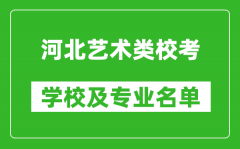 河北藝術(shù)類專業(yè)校考學校及專業(yè)名單