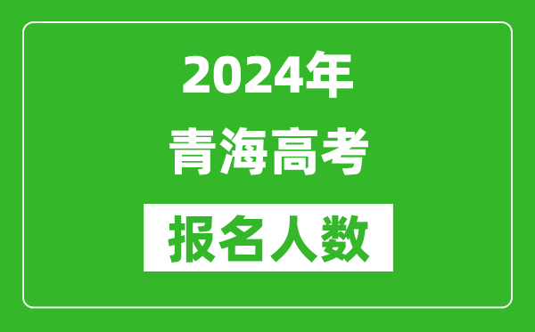 2024年青海高考報(bào)名人數(shù)是多少,比2023年多多少人？