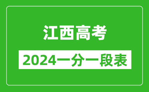 江西高考分?jǐn)?shù)線2024年一分一段表（物理類+歷史類）