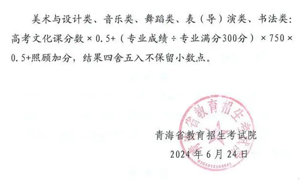 2024年青海高考分數(shù)線