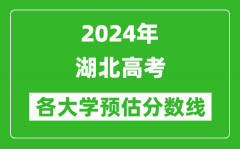 2024湖北高考省內(nèi)外各大學(xué)預(yù)估分?jǐn)?shù)線匯總（含預(yù)估位次和分?jǐn)?shù)線）