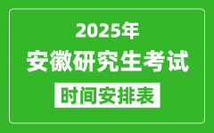 2025年安徽考研時(shí)間安排_(tái)安徽研究生考試時(shí)間表