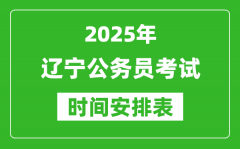 2025年遼寧公務(wù)員考試時(shí)間表_什么時(shí)候開考