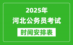 2025年河北公務(wù)員考試時(shí)間表_什么時(shí)候開考