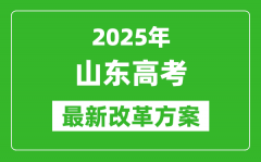 2025年山東高考改革方案_山東最新高考模式是什么？